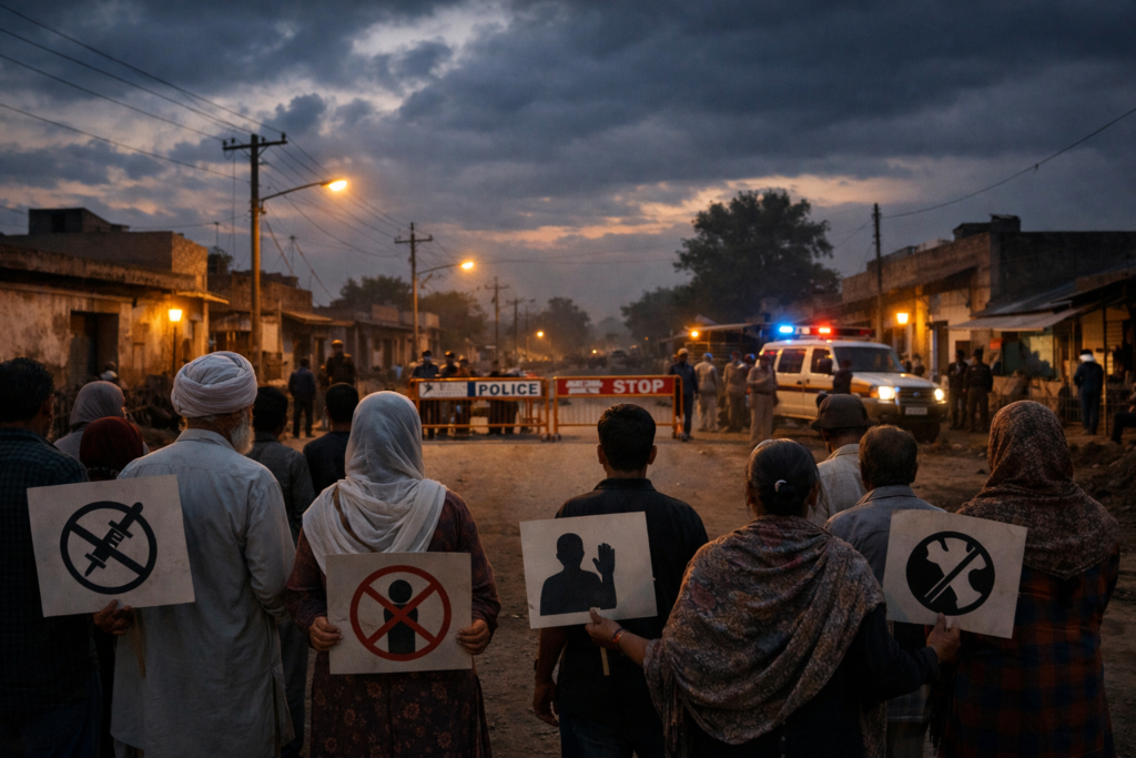 4 Men With Histories of Drug Addiction Dies: Ferozepur Protest
